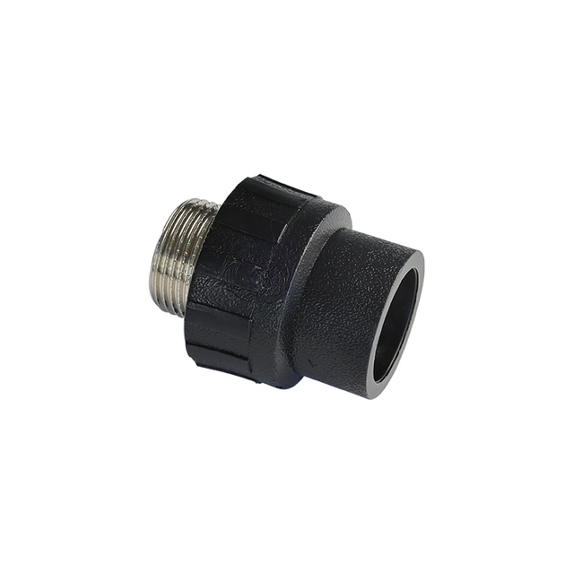 Pe threaded Fittings External teeth straight through