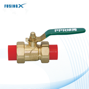  PPR Double Hot Melt Copper Ball Valve Pipe Fitting For commercial plumbing systems