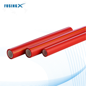 Polypropylene PP-R plumbing RED pipes for cooling and hot water use